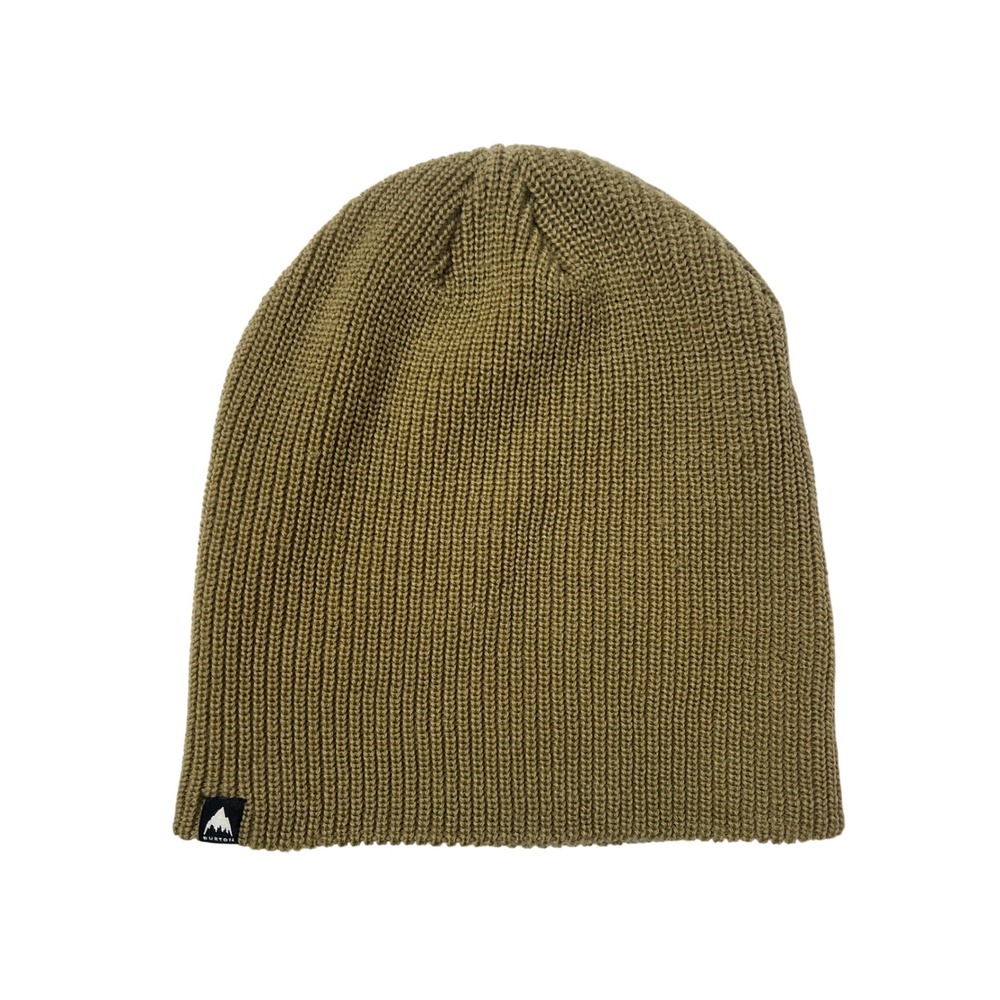 Burton Beanie Olive Green Recycled Polyester Ribbed Knit‎ Snowboard Hat